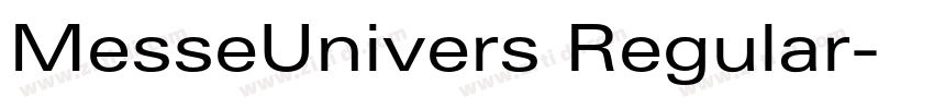 MesseUnivers Regular字体转换